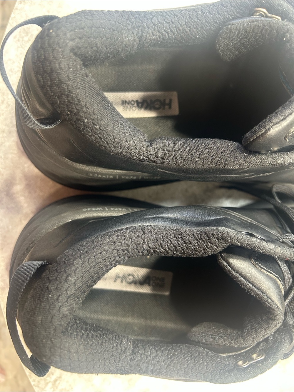 Hoka One One Bondi Women’s Size 11 All-Black Cushioned Walking Sneakers - Picture 12 of 13